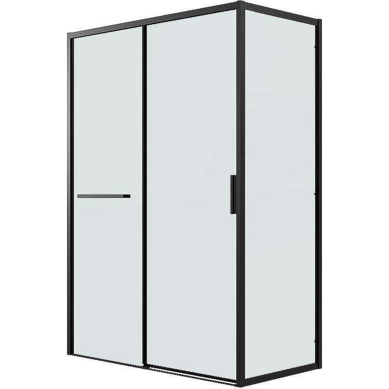 Душевой уголок Grossman Style 110х80 120.K33.05.1180.21.00 профиль Черный матовый стекло прозрачное