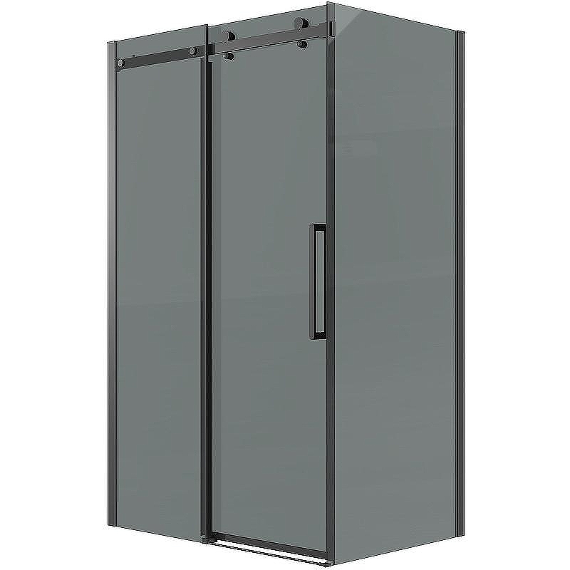 Душевой уголок Grossman Classic 110х80 120.K33.04.1180.21.10 профиль Черный матовый стекло тонированное